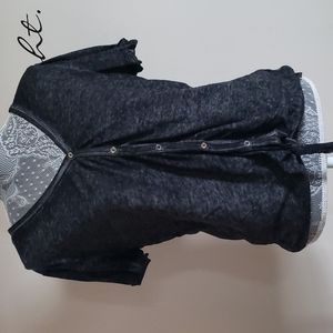 Waffle-weave t shirt